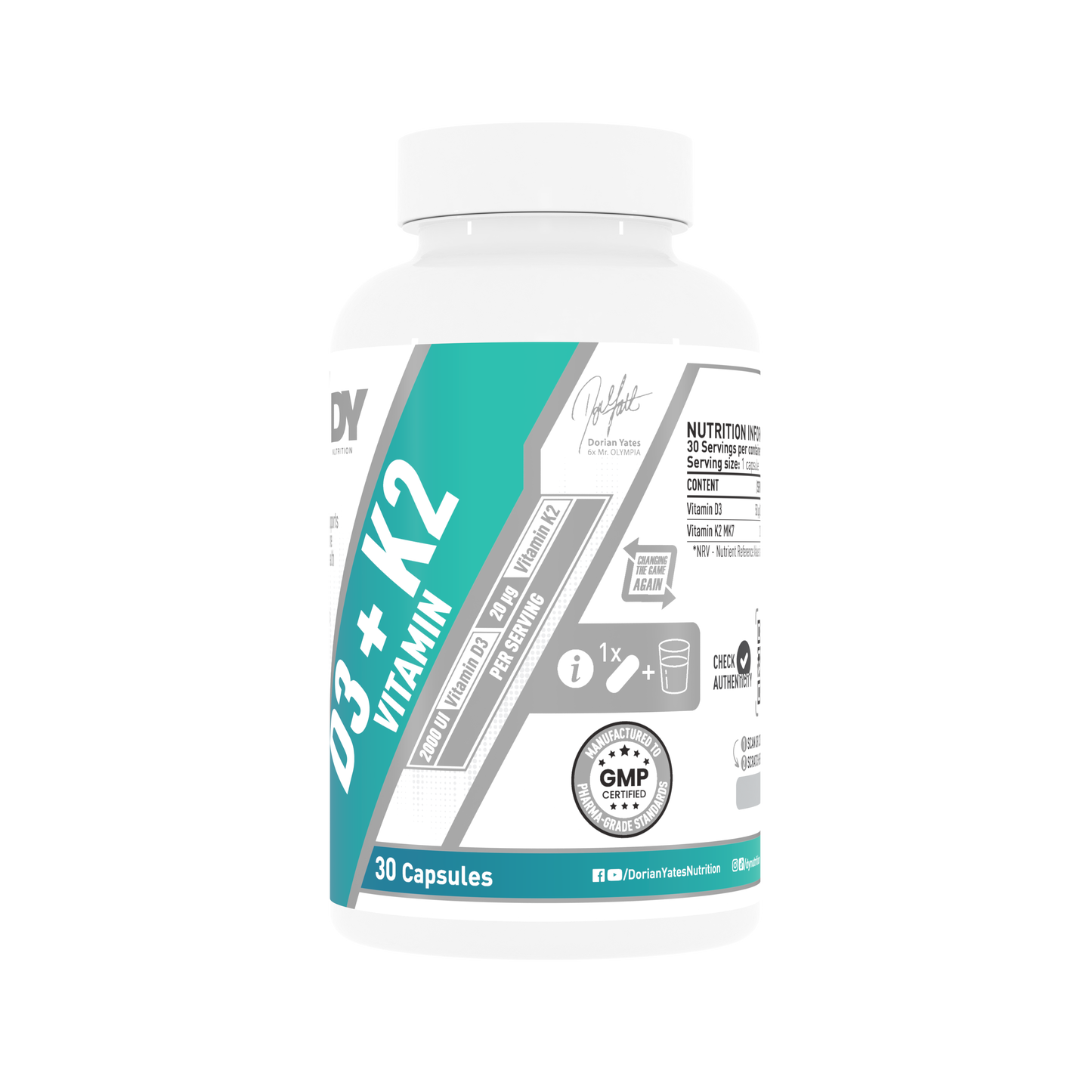 Vitamin D3 + K2 Capsules R101