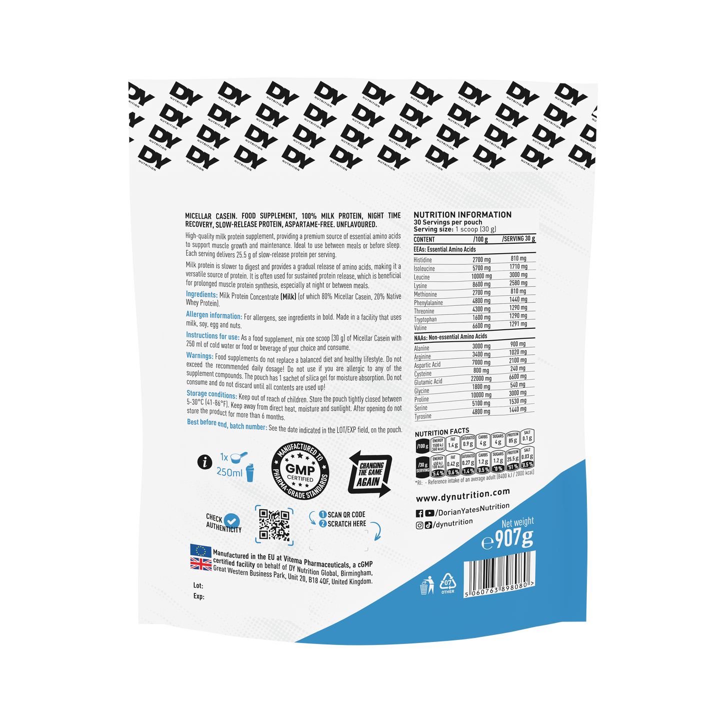 Micellar Casein, 907g, 30 servings R101