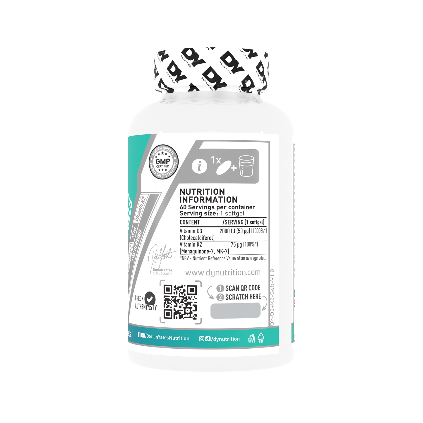 Vitamin D3 + K2 60 Softgels R101