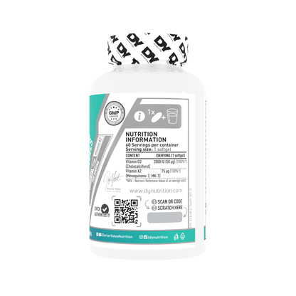 Vitamin D3 + K2 60 Softgels R101