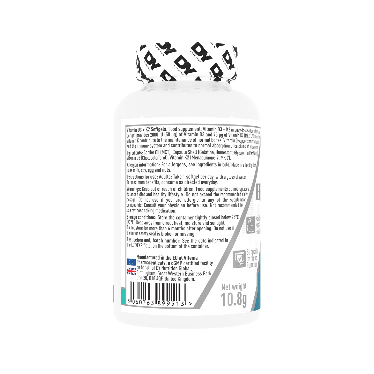 Vitamin D3 + K2 60 Softgels R101