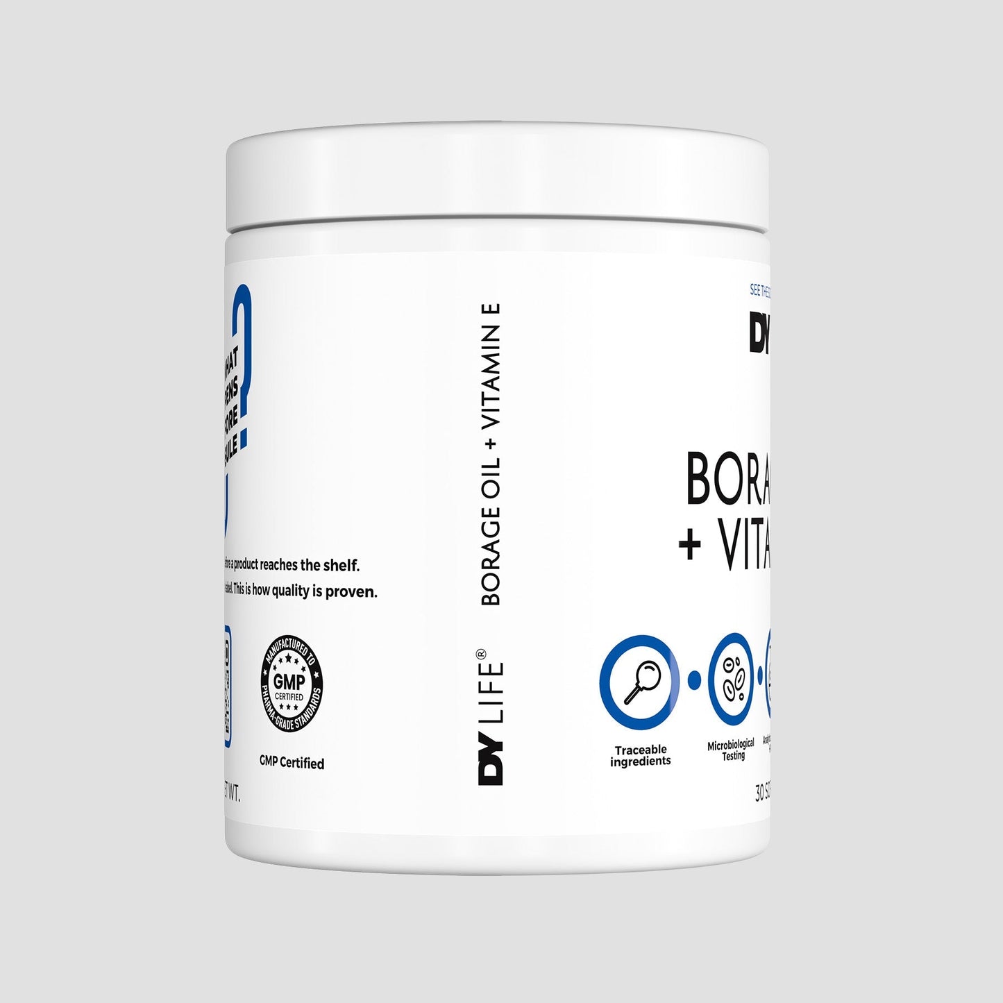 Borage Oil + Vitamin E DY Life, 30 Softgels, 30 Servings