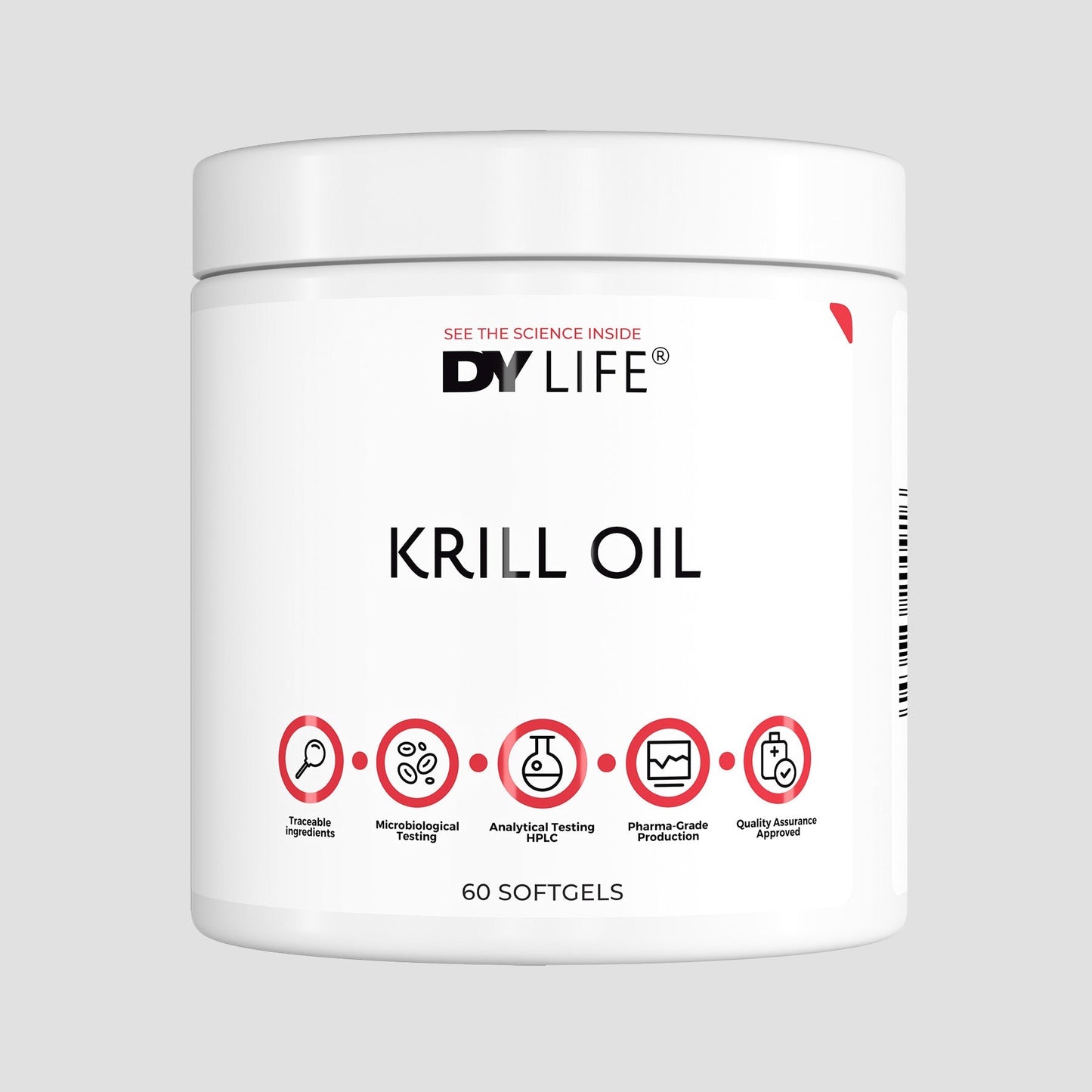 Krill Oil DY Life, 60 Softgels, 15 Servings