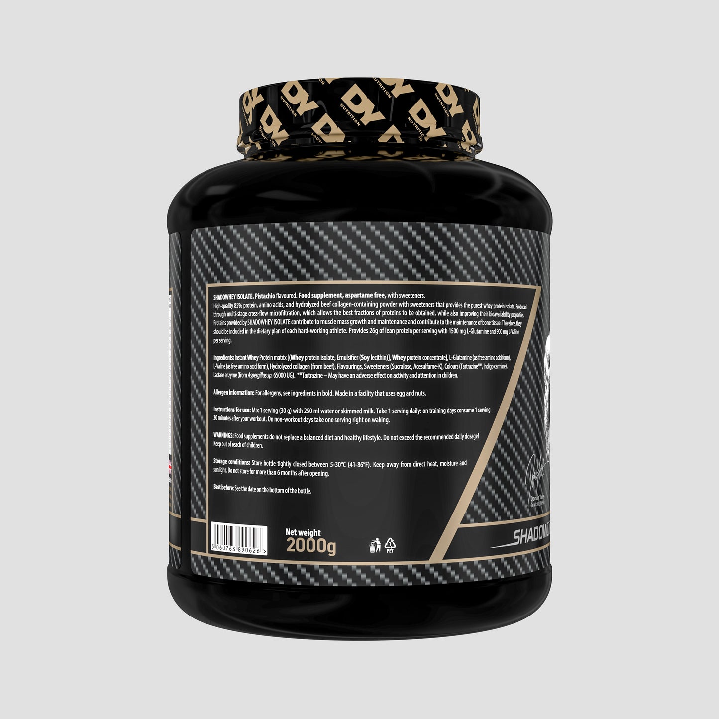 Whey Protein Shadowhey ISOLATE 2Kg, 66 Servings Z303