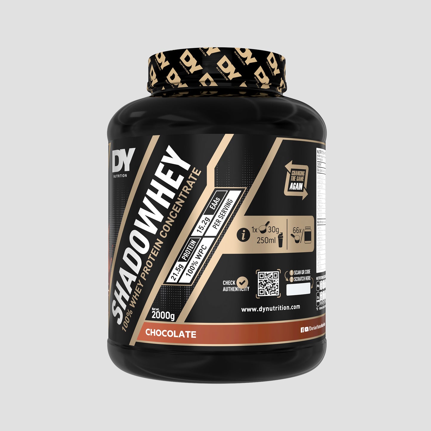 Whey Protein Shadowhey 2Kg, 66 Servings R101