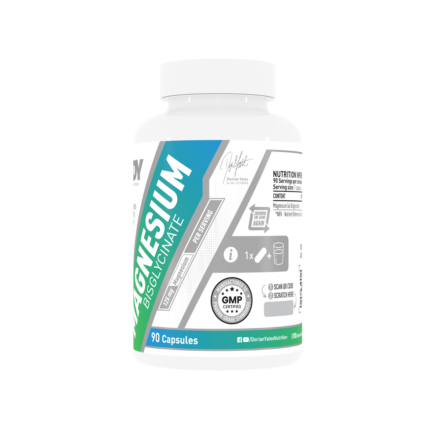 Magnesium Bisglycinate - Vitamins, 90 capsules R101