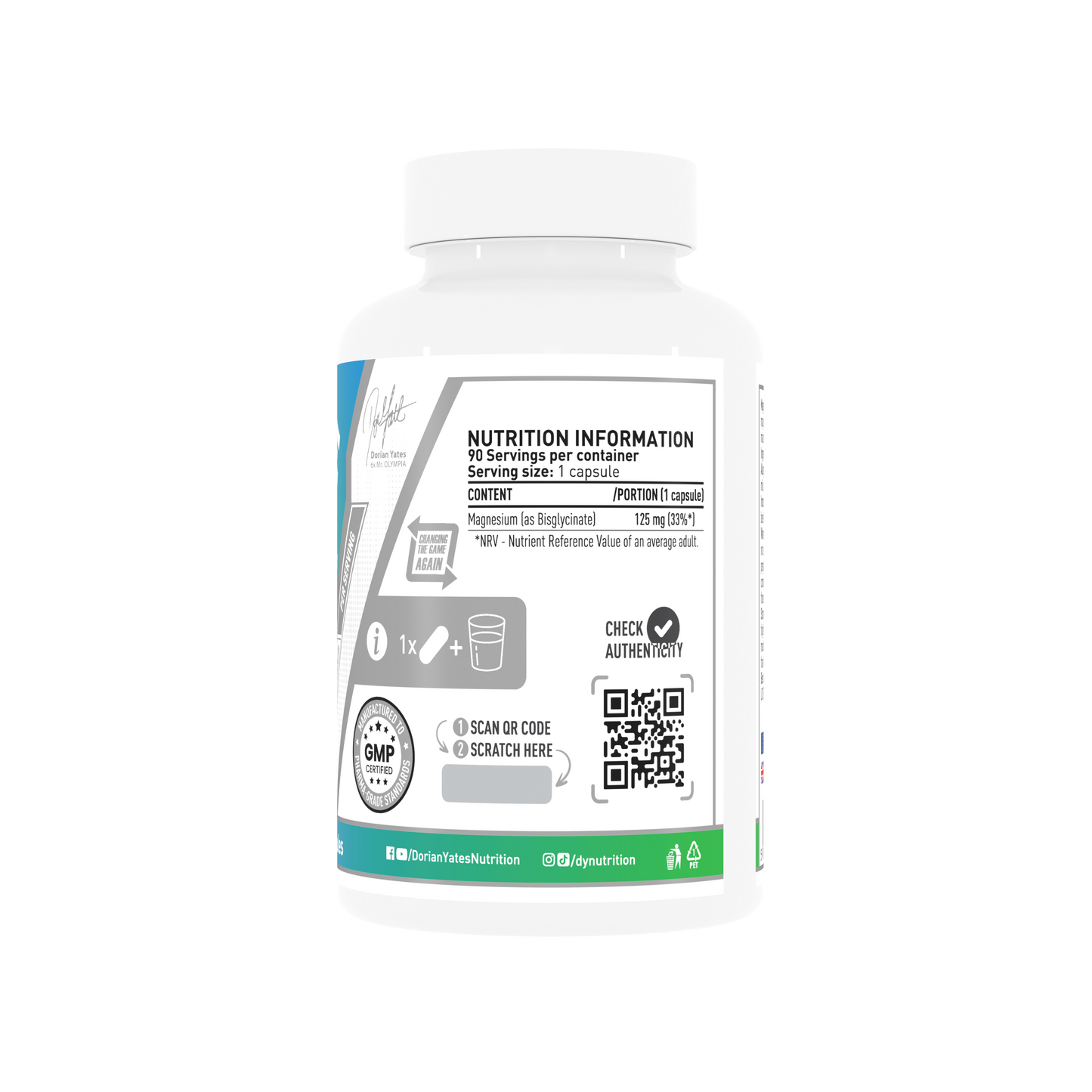 Magnesium Bisglycinate - Vitamins, 90 capsules R101