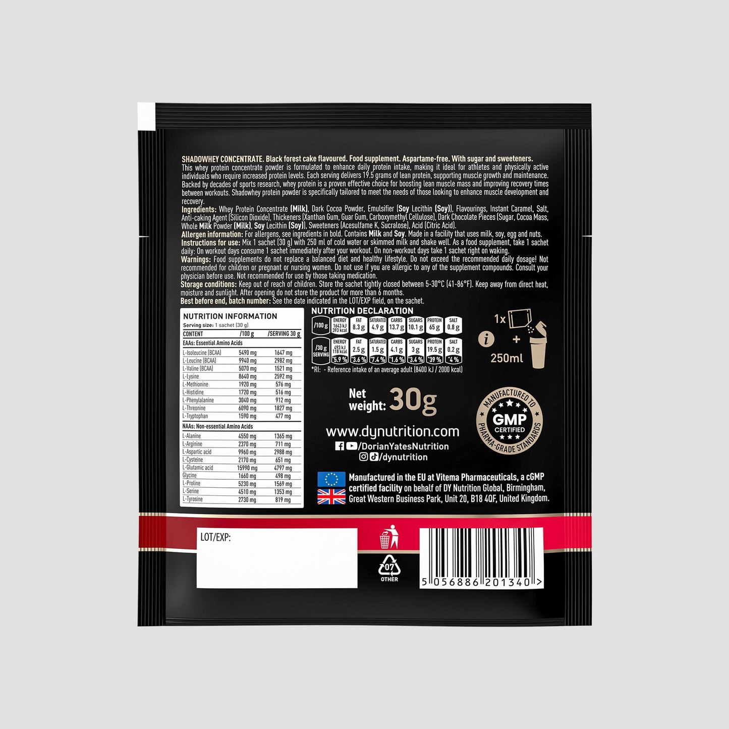 Whey Protein Shadowhey - Sachet 30g