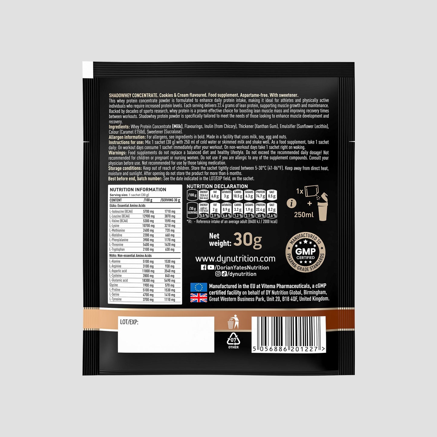 Whey Protein Shadowhey - Sachet 30g