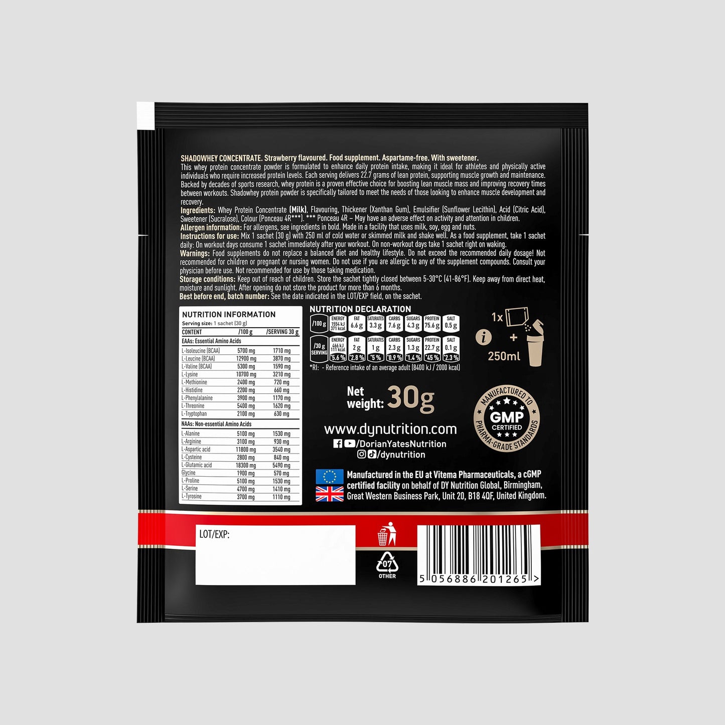 Whey Protein Shadowhey - Sachet 30g