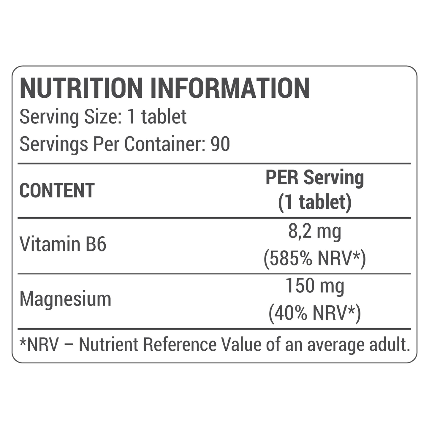Organic Mg + Vitamin B6 Tablets R101