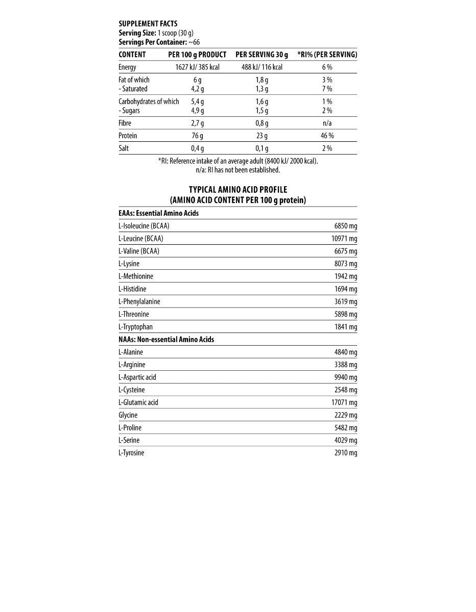 Whey Protein Shadowhey 2Kg, 66 Servings R101