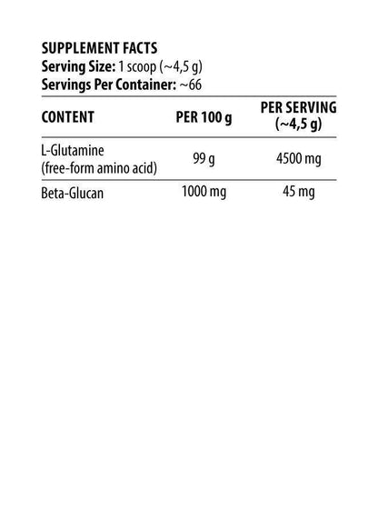 The Glutamine Recovery 300g, 37 Servings R101